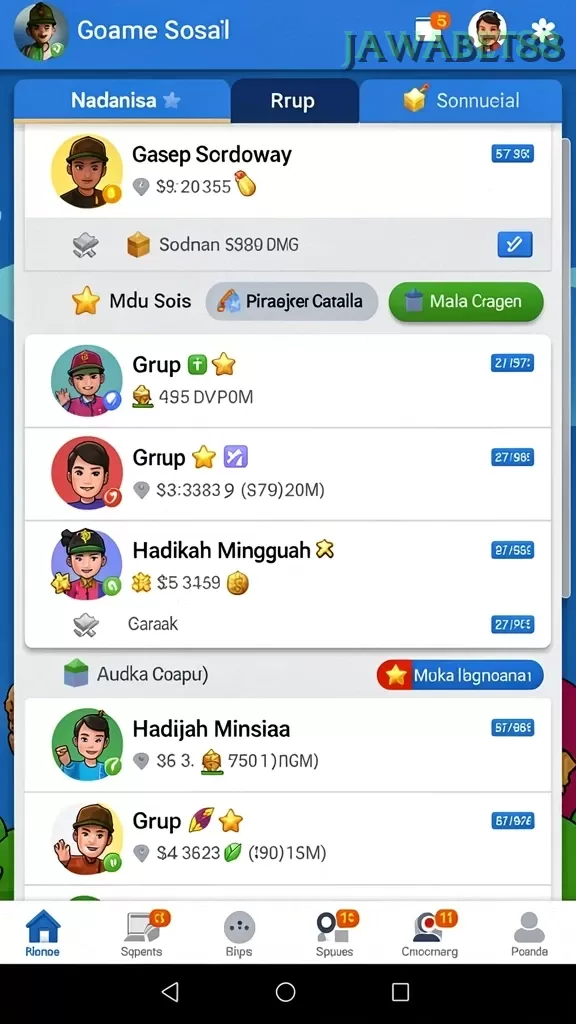 Cuplikan layar WIN33 — halaman utama