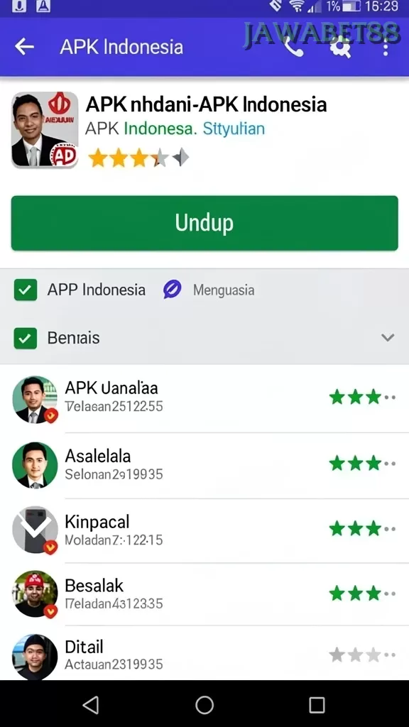 Cuplikan layar WIN33 — pengaturan akun