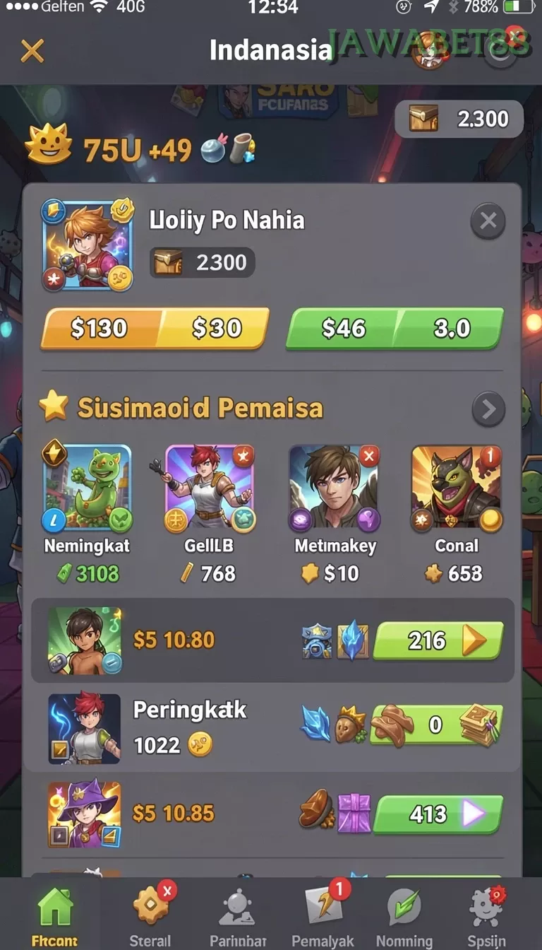 Cuplikan layar MUTASTOTO — aktivitas