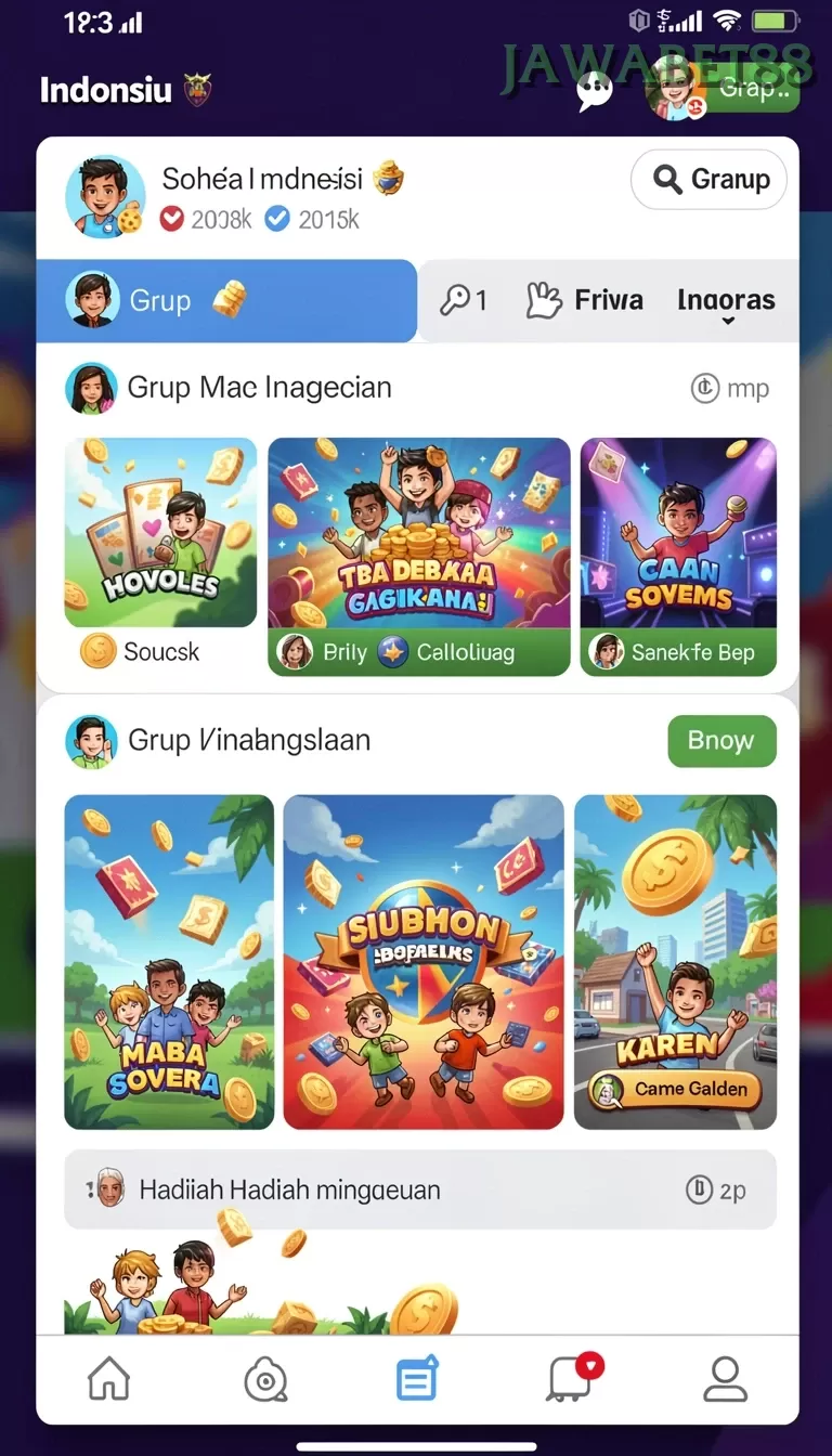 Cuplikan layar REKENING168 — aktivitas