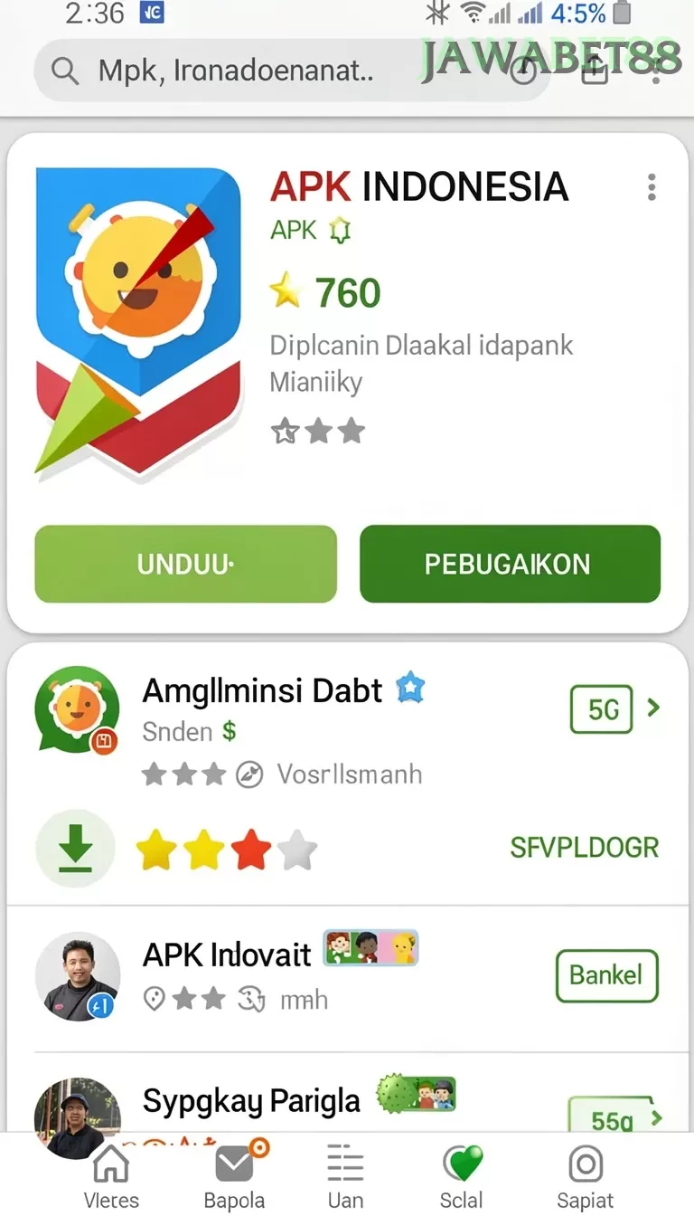 Cuplikan layar MUTASTOTO — pengaturan akun