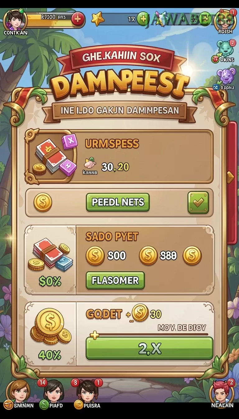Cuplikan layar UANG4D — halaman utama
